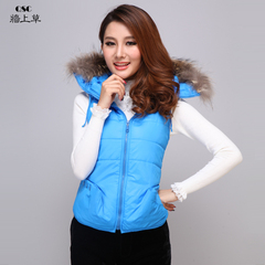 新款 QSC专柜 奢华骆子毛领 休闲保暖 <em>羽绒</em> <em>马</em>