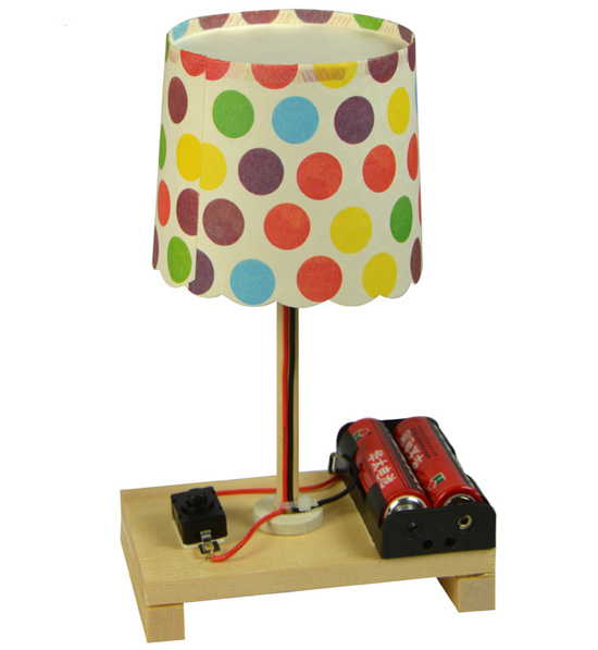 自制节能小台灯LED电子制作台灯电磁实验科技