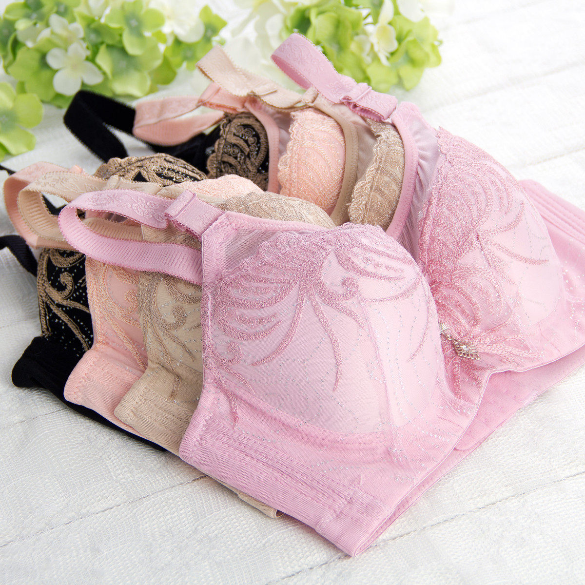 超聚拢调整型女士<em>文胸 厚款薄款</em> 性感内衣 胸罩