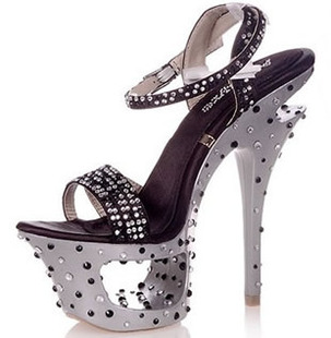 【<em>豪情</em>杜康】Osionce夏季<em>女鞋</em> 黑色鱼嘴单鞋水