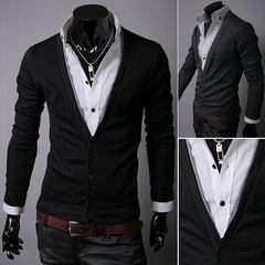 女帅哥独特装到有礼】潮牌韩连衣裙牛仔<em>毛衣</em>外