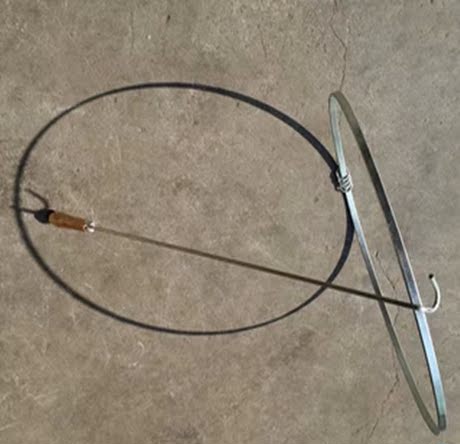 怀旧精品38cm 50cm 滚铁环推铁圈推铁环扁铁