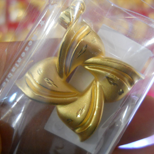 钻石缘 3D硬千足金吊坠 今日金价|一淘网优惠购