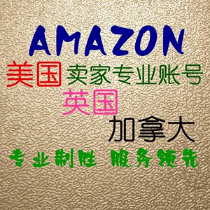 amazon美国亚马逊卖家账号个人专业版账户帐