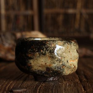 全手工纯天然矿物釉粗陶品茗杯 志野烧陶瓷个