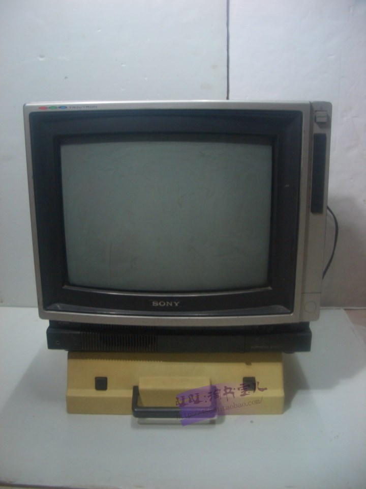 80年代老彩电 索尼老彩电 老式电视机 14英寸老
