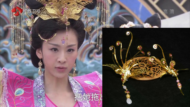 现货穆婷婷薛平贵与王宝钏 愈妃头饰 偏凤发簪 古装头饰 汉服用 c