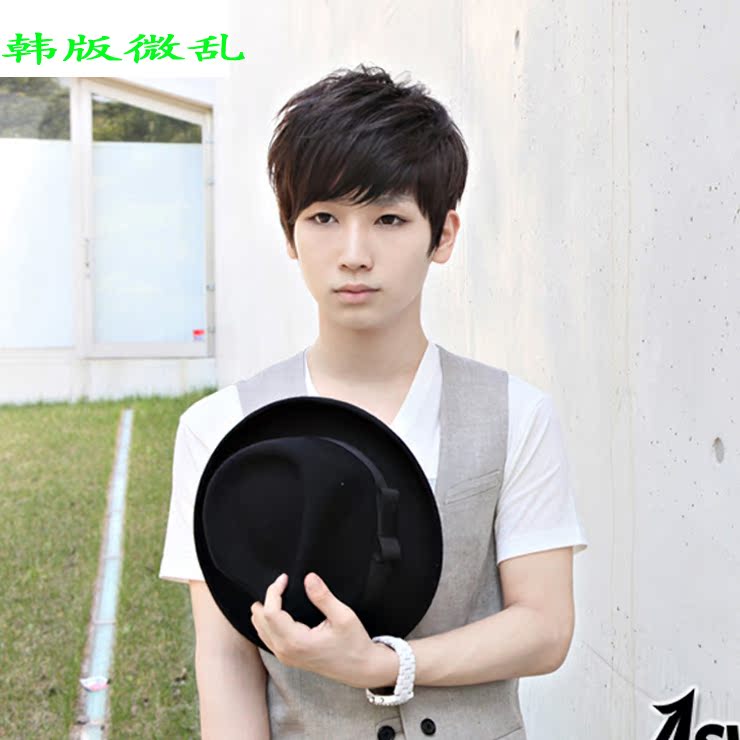 英伦 假发<em>男生</em>短发 <em>男士蓬松</em>帅气<em>发型</em> 新款逼真