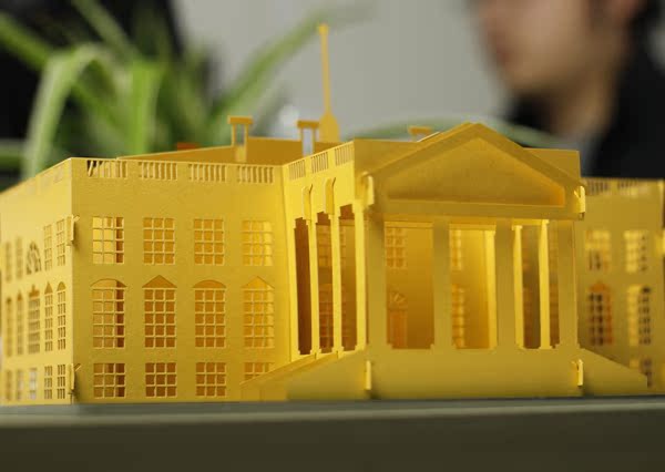 手工制作3d立体美国白宫纸雕拼装模型 diy小屋创意组装建筑纸模型