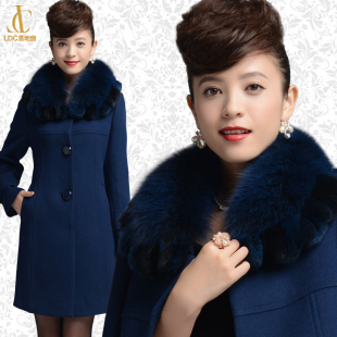 【tongqi21】2013韩版<em>女式毛呢</em>长款<em>外套</em>羊绒