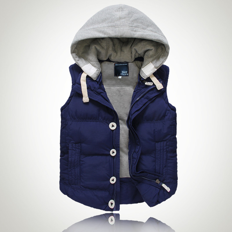 小爸爸文章于果同款 羽绒<em>马甲男款秋冬</em>韩版短