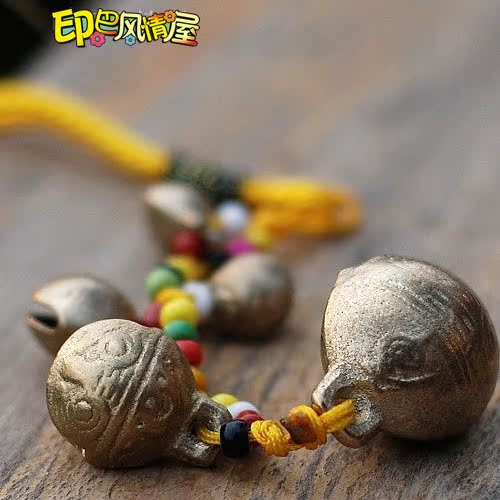 特价云南丽江工艺特色祈福辟邪 纳西铃铛手机