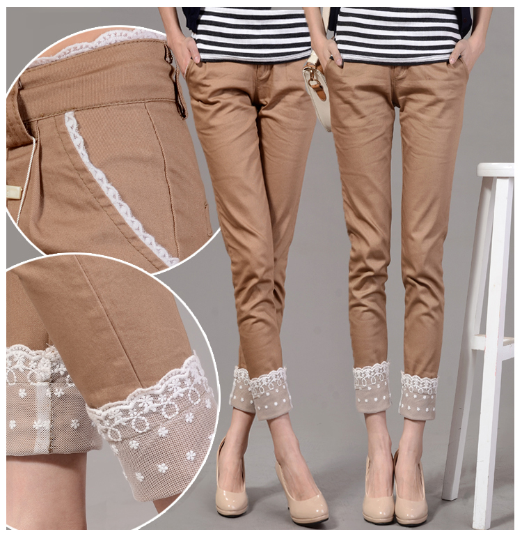 【组图】<em>休闲小脚裤女</em>,蓝色小脚裤配什么鞋子