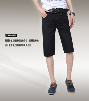 工装裤<em>搭配</em>_2013夏季男装休闲<em>短裤男 黑色牛</em>