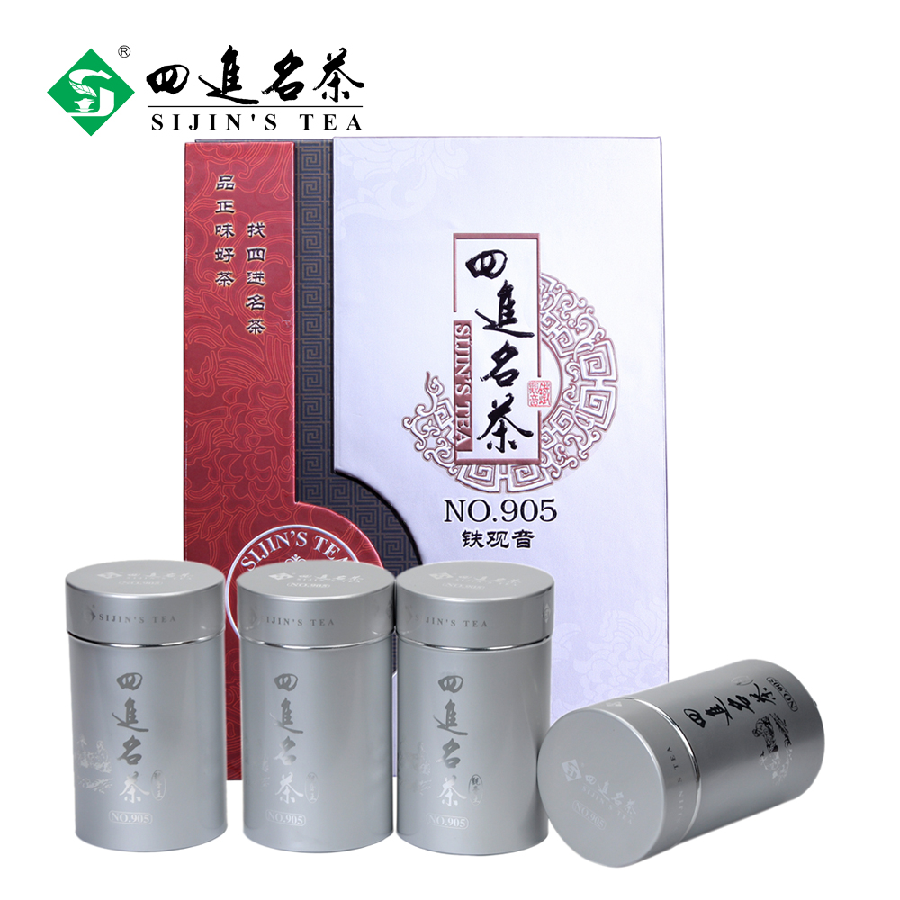 四进名茶 特级清香型铁观音 新茶 乌龙茶春茶叶905 高档礼盒225g