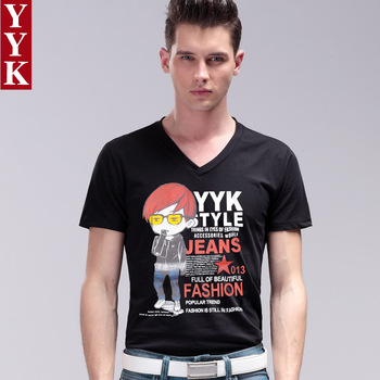 T恤搭配_YYK2013新款夏装男士t恤男短袖韩版