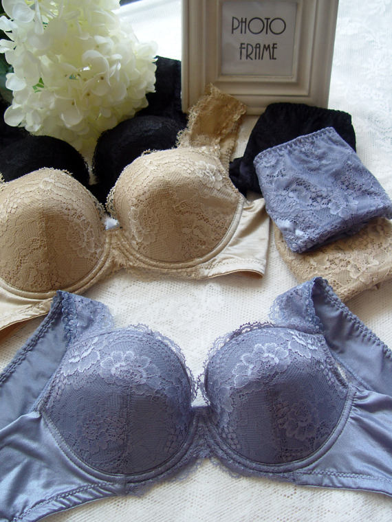 侧收大码女士内衣套装<em>文胸</em>70<em>B75B75C75</em>D80