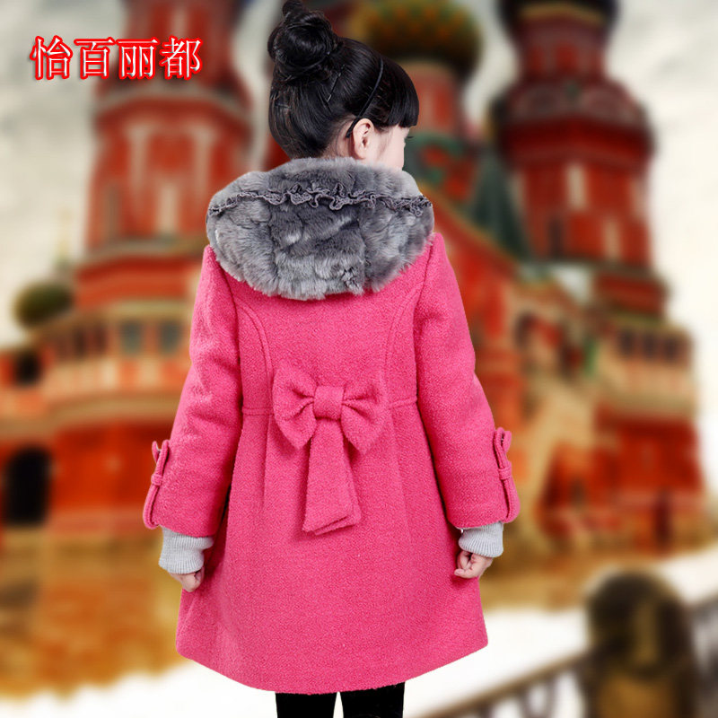 2013女童秋装新款宝宝<em>冬装</em>风衣<em>儿童</em>衣服毛呢