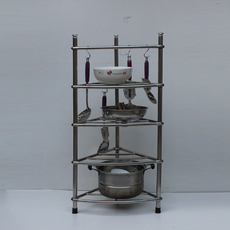 厨房不锈钢三角锅架置物架 置锅架创意层架放