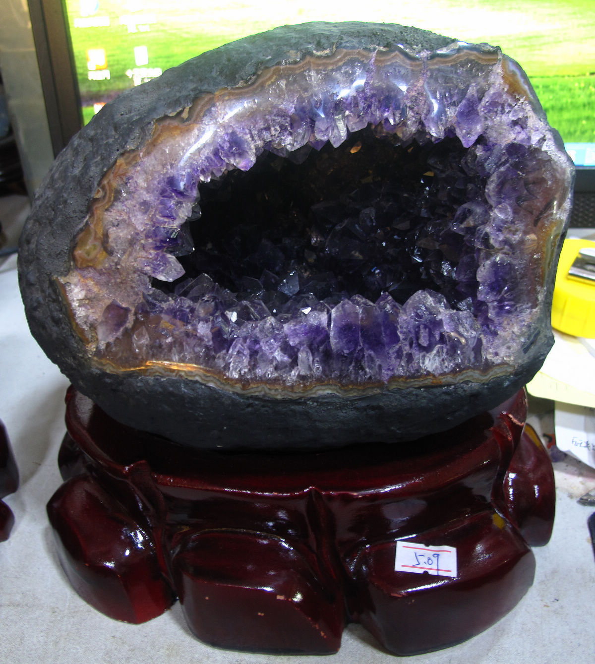 乌拉圭紫晶洞 紫水晶洞 乌拉圭钱袋子 5.09公斤