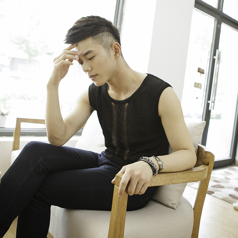 <em>设计师</em> 男装夜店<em>发型</em>师个性服装速写休闲t恤 男