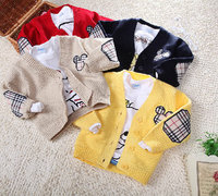 特惠2014新款<em>糖果</em>色<em>儿童毛衣</em>男女童宝宝<em>绣花</em>