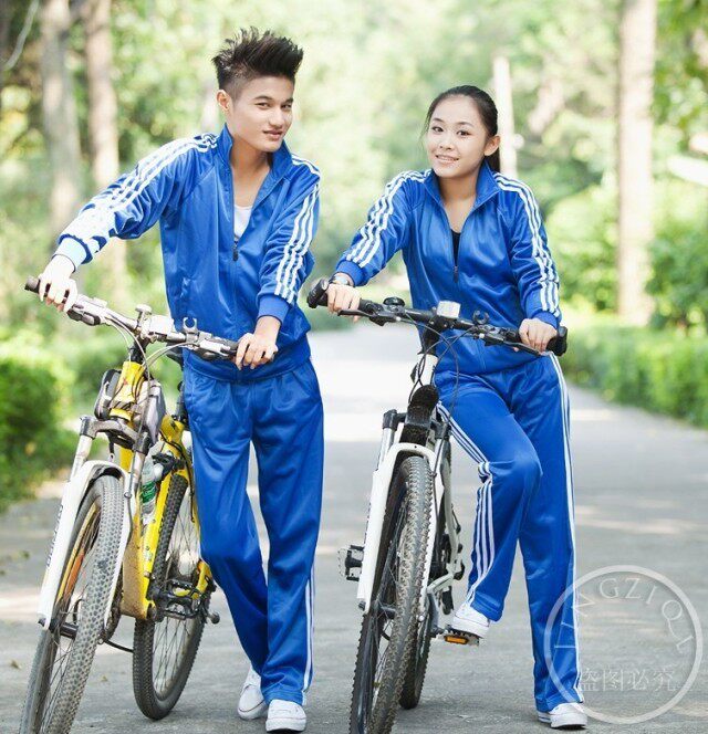 清纯运动服<em>小外套</em>女装春秋<em>情侣</em>套装学生班服校