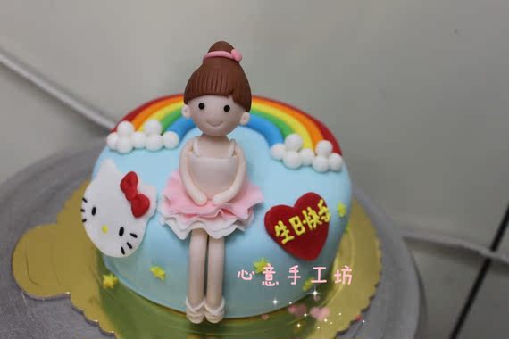 心意手工坊/北京生日<em>蛋糕</em>速递/DIY卡通翻糖公仔