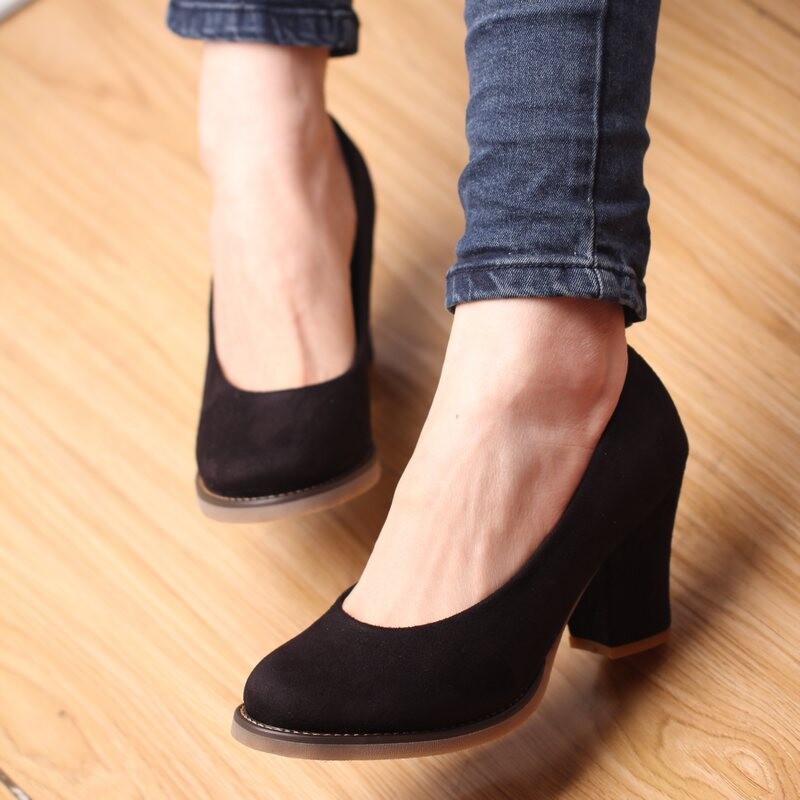 2014新品<em>秋款女鞋</em>磨砂牛皮真皮高跟鞋 欧美简