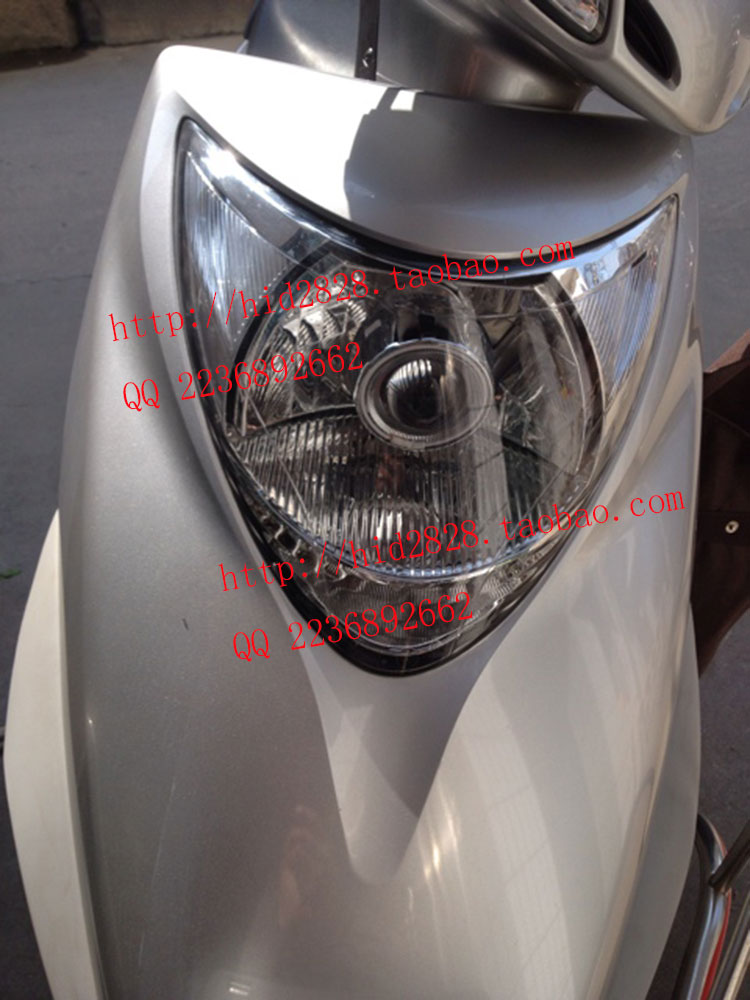 五羊本田优悦透镜110摩托车踏板车双光透镜天