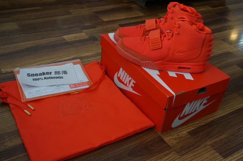 SNK部落 官网货当面验货 Nike Air Yeezy2 Red
