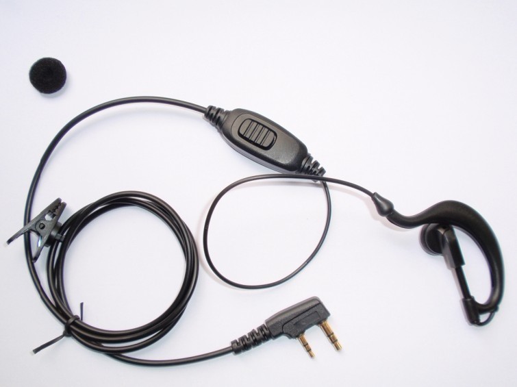 对讲机耳机耳麦粗线耳机结实超耐拉粗线厚耳挂