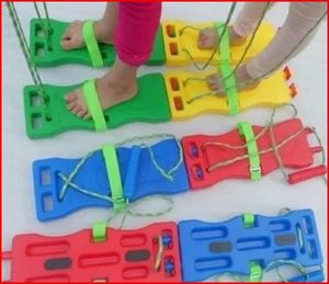 幼儿园感统训练户外多人协力竞走游戏鞋团队协