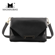 猫猫包袋2014新款欧女包美黑色信封包可折叠小方包单肩包M51-031