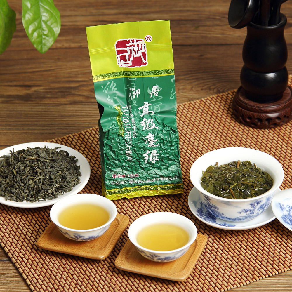 御居 毫绿 绿茶炒青茶叶500克真空包装特价茶包邮4小包