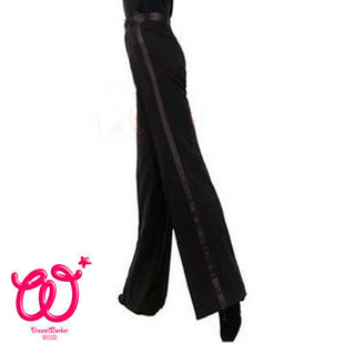 梦工坊~男士拉丁舞裤|男式侧条拉丁裤\/拉丁舞比