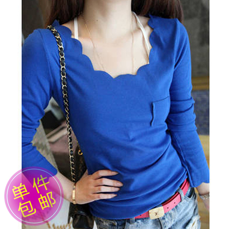 <em>2014蘑菇街</em>新款<em>春季</em>春装<em>女装</em>打底衫韩版时尚