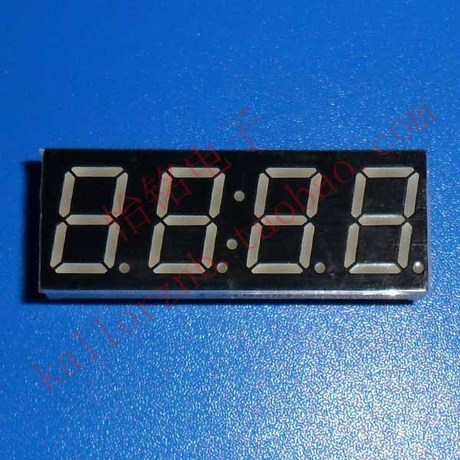 14脚LED数码管 共阳极0.56 4位带时间显示 规