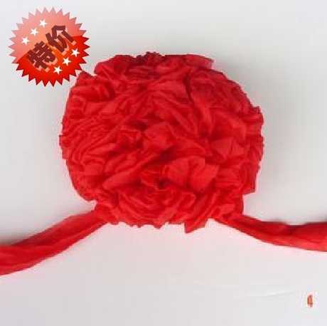 结婚花球新郎胸花 婚车花球古代婚礼红绣球中