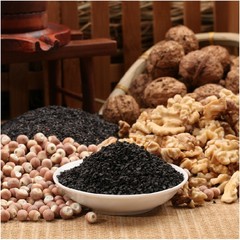 黑芝麻粉+核桃粉+芡实,营养健康,<em>对头发</em>有好处