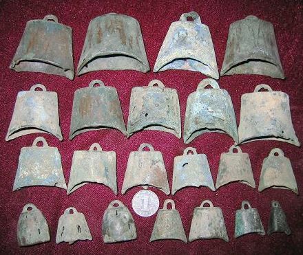 重器 汉代青铜马铃铛 战马铜铃铛 22个 古代马具 老青铜器-淘宝网