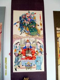 【高密三绝】扑灰年画之文武财神-淘宝网