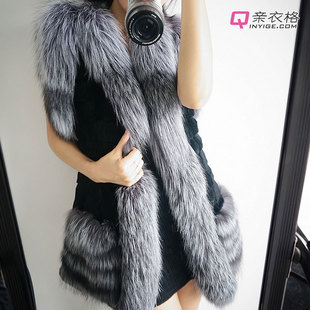 淘宝网毛<em>兔毛皮草马甲</em>外套新款海宁女2013特