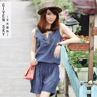 【天姿<em>牛仔</em>】【<em>天天特价</em>】<em>牛仔短裤女</em>韩版潮哈