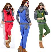 唐娇姚笛同款<em>女装</em>韩版带帽卫衣女秋<em>冬装马甲</em>三