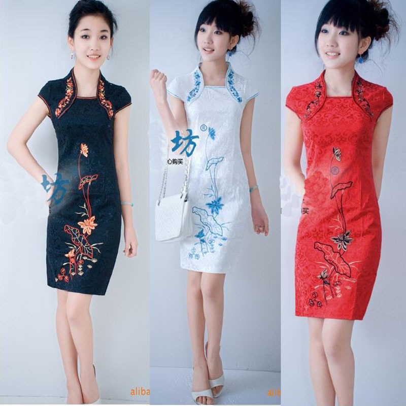 新款<em>旗袍</em> 改良时尚 <em>夏季</em>出水芙蓉<em>夏天旗袍</em>裙改