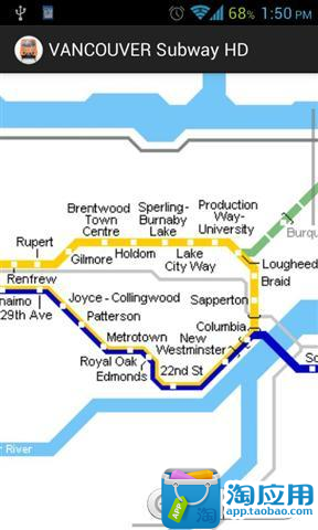 【免費交通運輸App】温哥华地铁麦德龙地图高清-APP點子