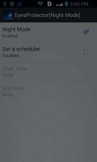 EyesProtector Night Mode