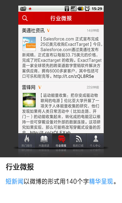 【免費新聞App】商业科技微报-APP點子