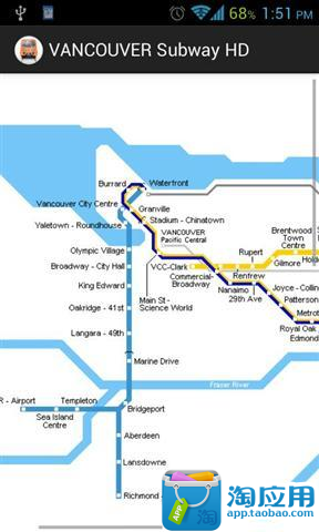 【免費交通運輸App】温哥华地铁麦德龙地图高清-APP點子
